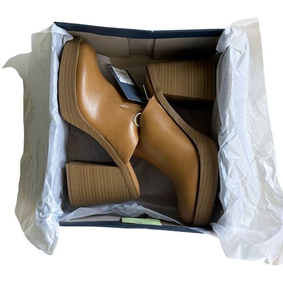 Tess Platform Mule Heels - Universal Thread Tan Size 7 NWT - Picture 7 of 10